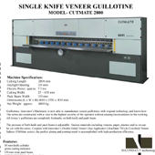 Guilotine- Veneer Cutting machine